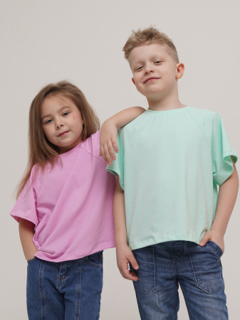 Футболки 2 штуки «Silver kids» (140, Пируэт/Ментол)